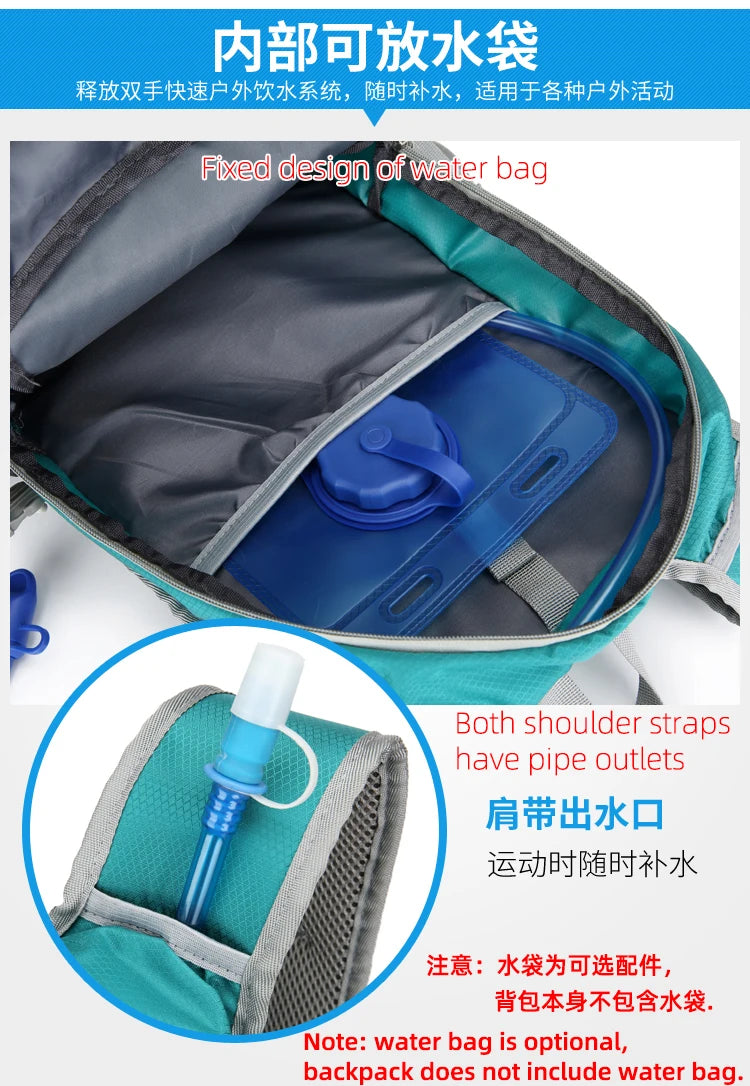 Outdoor Sport Cycling Rucksack Running Water Bag Storage Hydration Backpack UltraLight Hiking Bike Riding Pack Bladder Knapsack