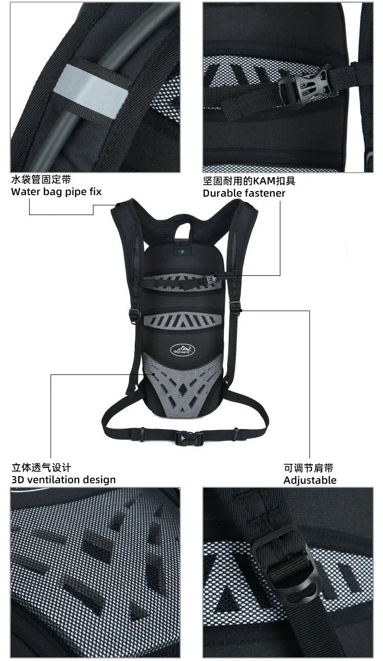 Ultralight Waterproof Hydration Backpack for Outdoor Sports, Climbing, Hiking, Running, and Cycling