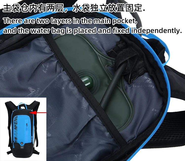 Ultralight Waterproof Hydration Backpack for Outdoor Sports, Climbing, Hiking, Running, and Cycling