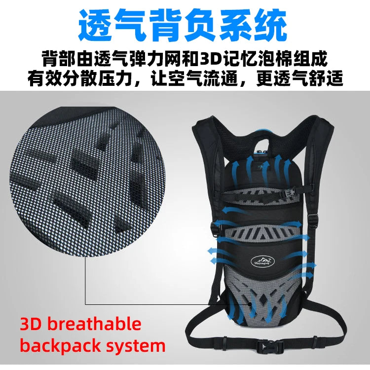 Ultralight Waterproof Hydration Backpack for Outdoor Sports, Climbing, Hiking, Running, and Cycling
