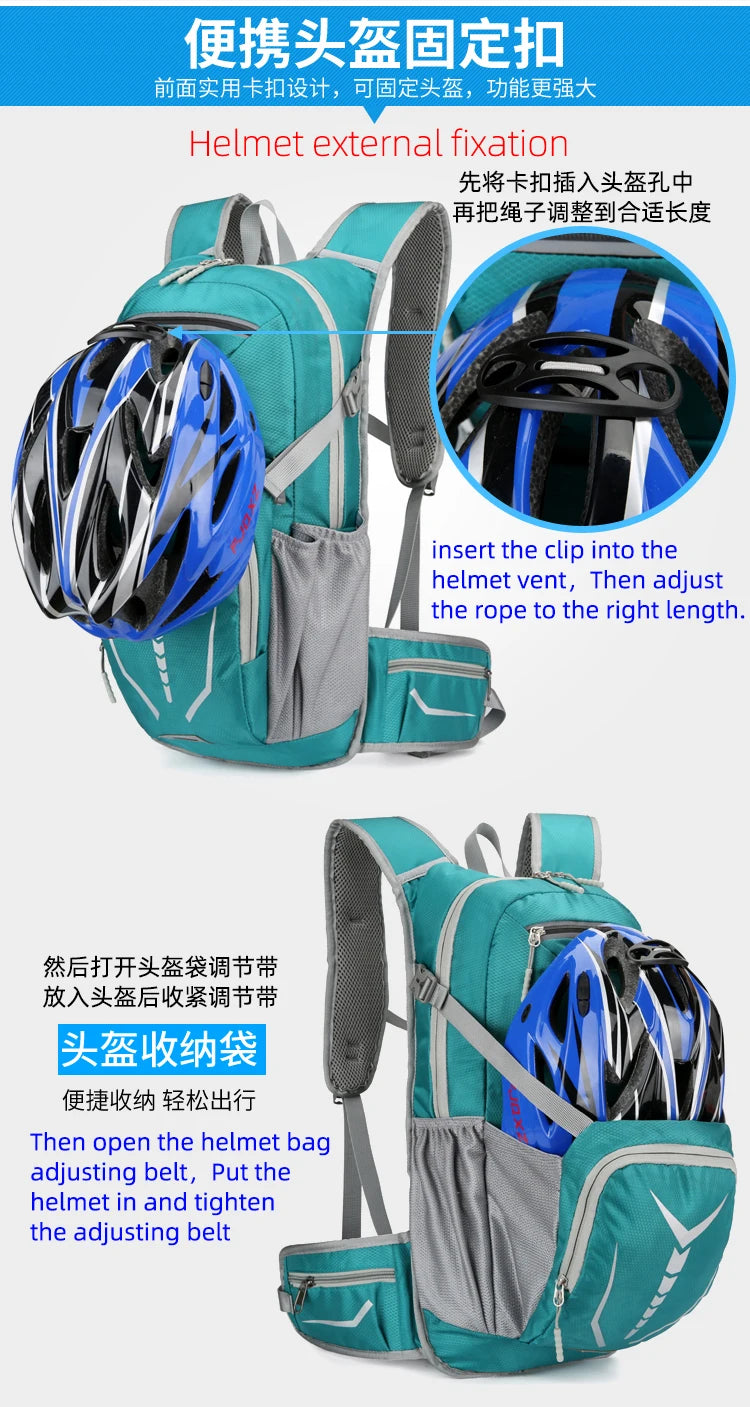 Outdoor Sport Cycling Rucksack Running Water Bag Storage Hydration Backpack UltraLight Hiking Bike Riding Pack Bladder Knapsack
