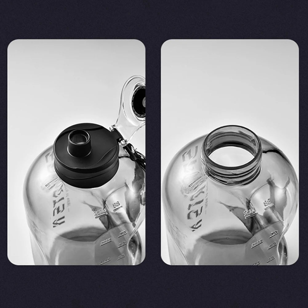 57 oz / 91 oz Sports Water Bottle, Large Capacity Fitness Bottle with Scale, Gradient Kettle for Outdoor Cycling, Portable Water Bottle