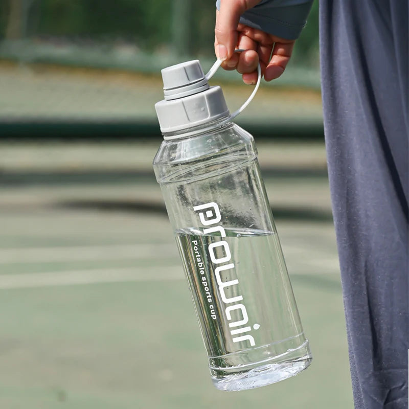 34 oz Transparent Water Bottle, Portable Sports Cup for Outdoor, Gym, Travel, Large Capacity Leakproof Drinking Bottle, BPA Free