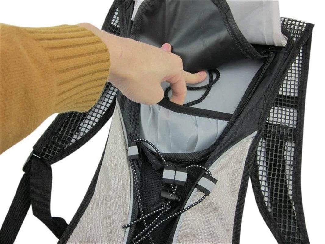 68 oz Bicycle Hydration Bag, Mini Cycling Backpack for Climbing, Running, and Outdoor Sports