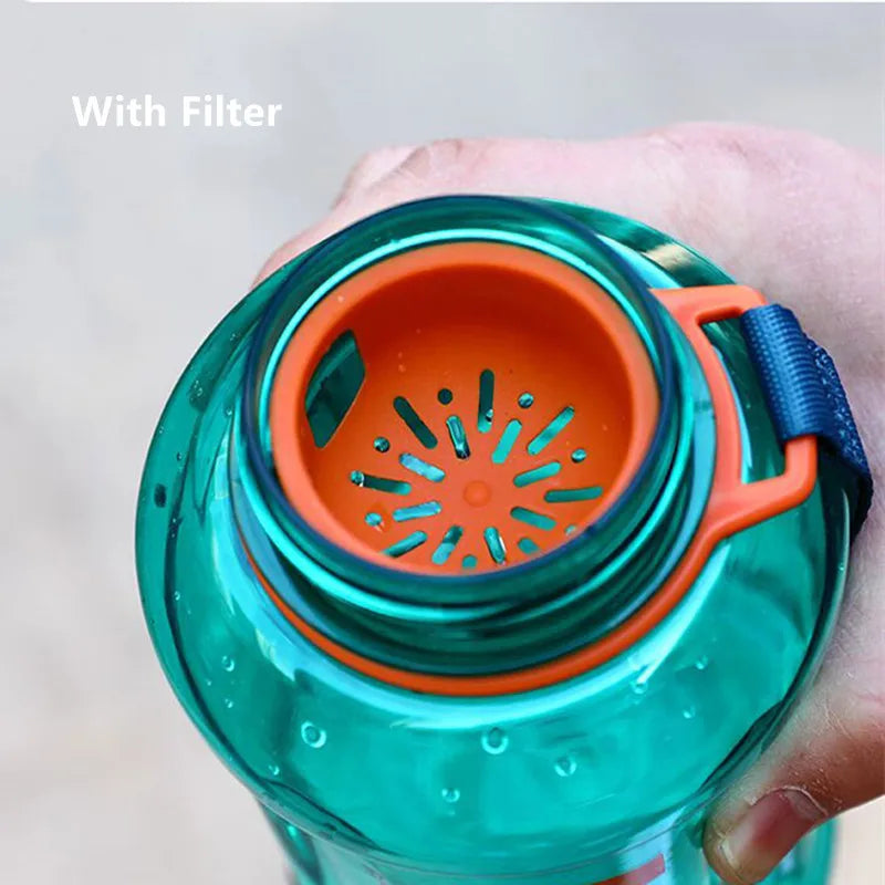 40 oz Large Capacity Sports Water Bottle with Rope, Durable and Portable for Gym, Fitness, Outdoor Drinking, Eco-Friendly Plastic Bottle