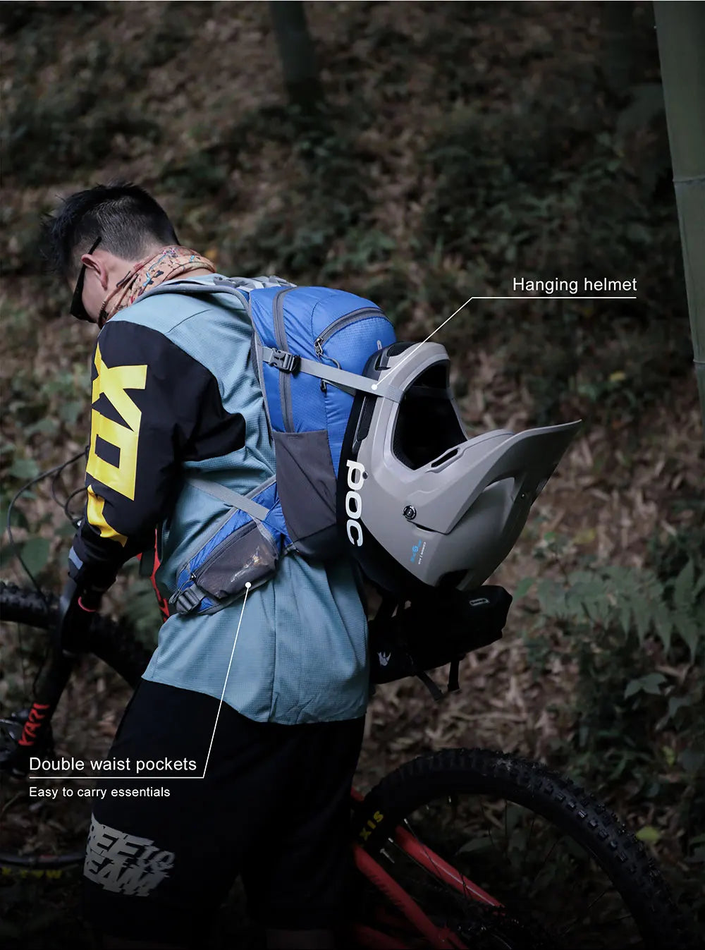 Rhinowalk 12L Portable Cycling Backpack, Hydration Pack for Road Cycling, Hiking, Climbing, and Outdoor Sports