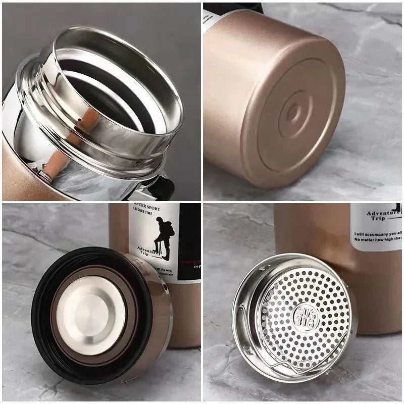 34 oz Large Capacity Thermos Bottle, Keep Cold and Hot, Stainless Steel Thermal Water Bottle, Vacuum Flask Tumbler Thermo Cup