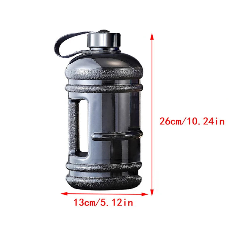 68 oz Portable PETG Large Capacity Water Bottle, Training Sports Workout Drink Bottle, Shaker Bottle with Handle for Outdoor Gym