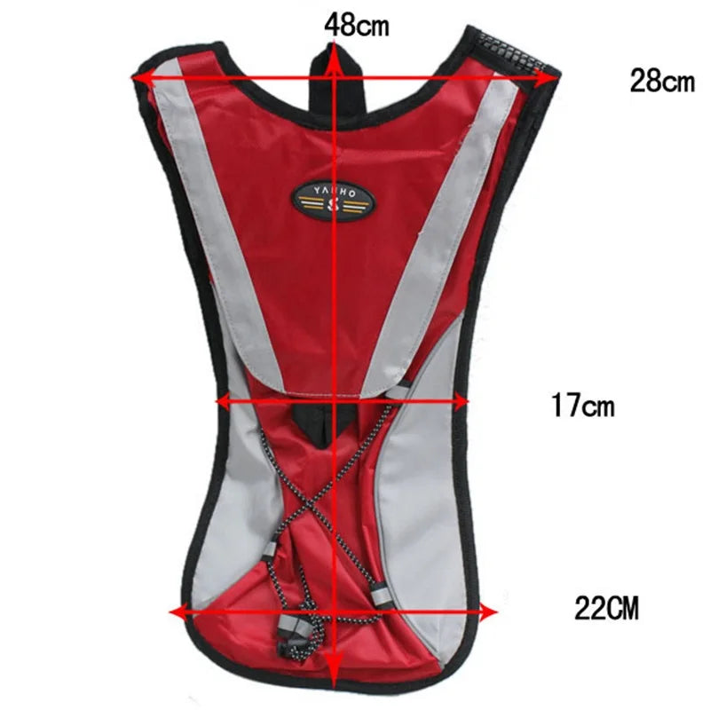 68 oz Bicycle Hydration Bag, Mini Cycling Backpack for Climbing, Running, and Outdoor Sports