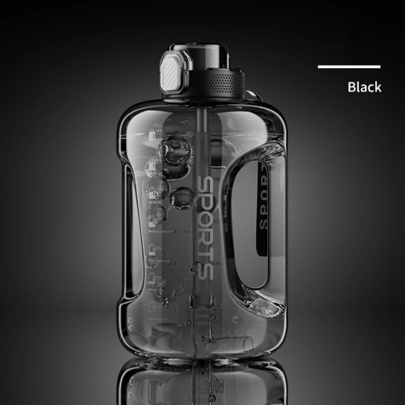 57 oz / 85 oz / 128 oz Fitness Cup, BPA Free Drinking Bottle, Large Capacity Portable Sports Water Bottle with Straw