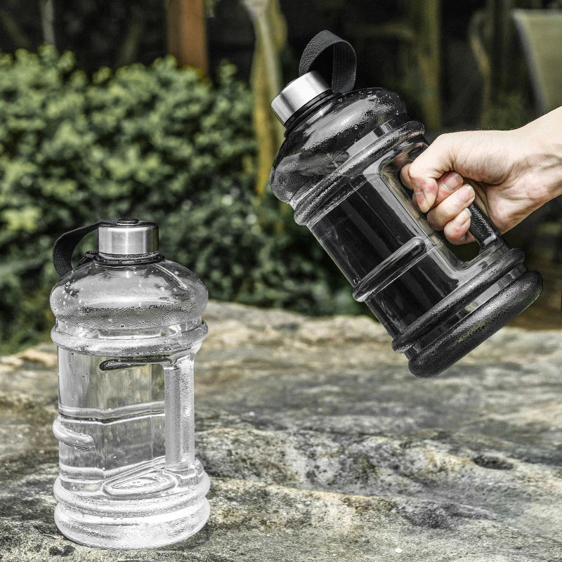 68 oz Portable PETG Large Capacity Water Bottle, Training Sports Workout Drink Bottle, Shaker Bottle with Handle for Outdoor Gym