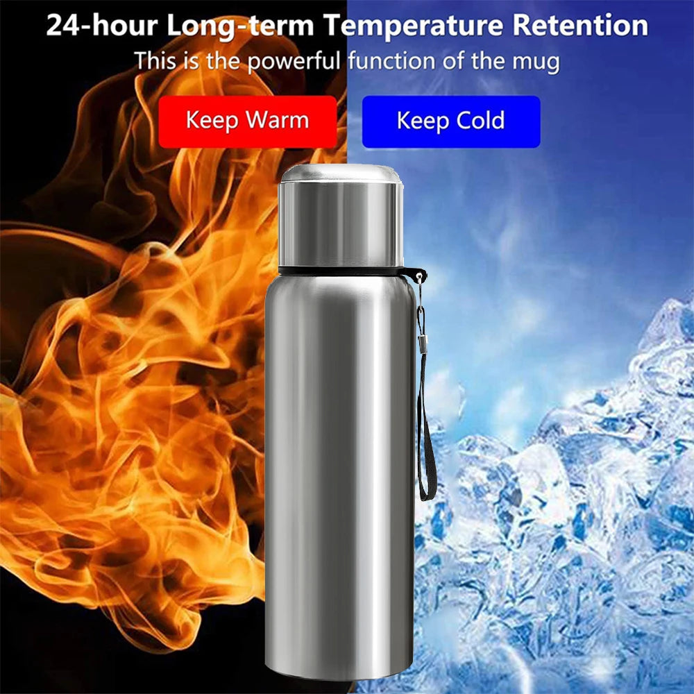 68 oz Tumbler Thermo Bottle, Large Capacity Thermal Mug, Stainless Steel Thermal Water Bottle for Hot and Cold, Vacuum Flask