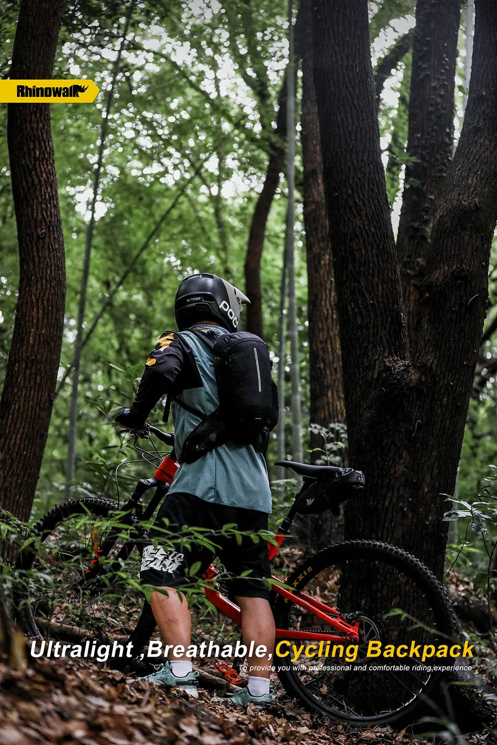 Rhinowalk 12L Portable Cycling Backpack, Hydration Pack for Road Cycling, Hiking, Climbing, and Outdoor Sports