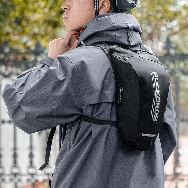 ROCKBROS Hydration Backpack with 68 oz Water Bladder, Reflective and Stable Running Vest for Riding and Outdoor Activities