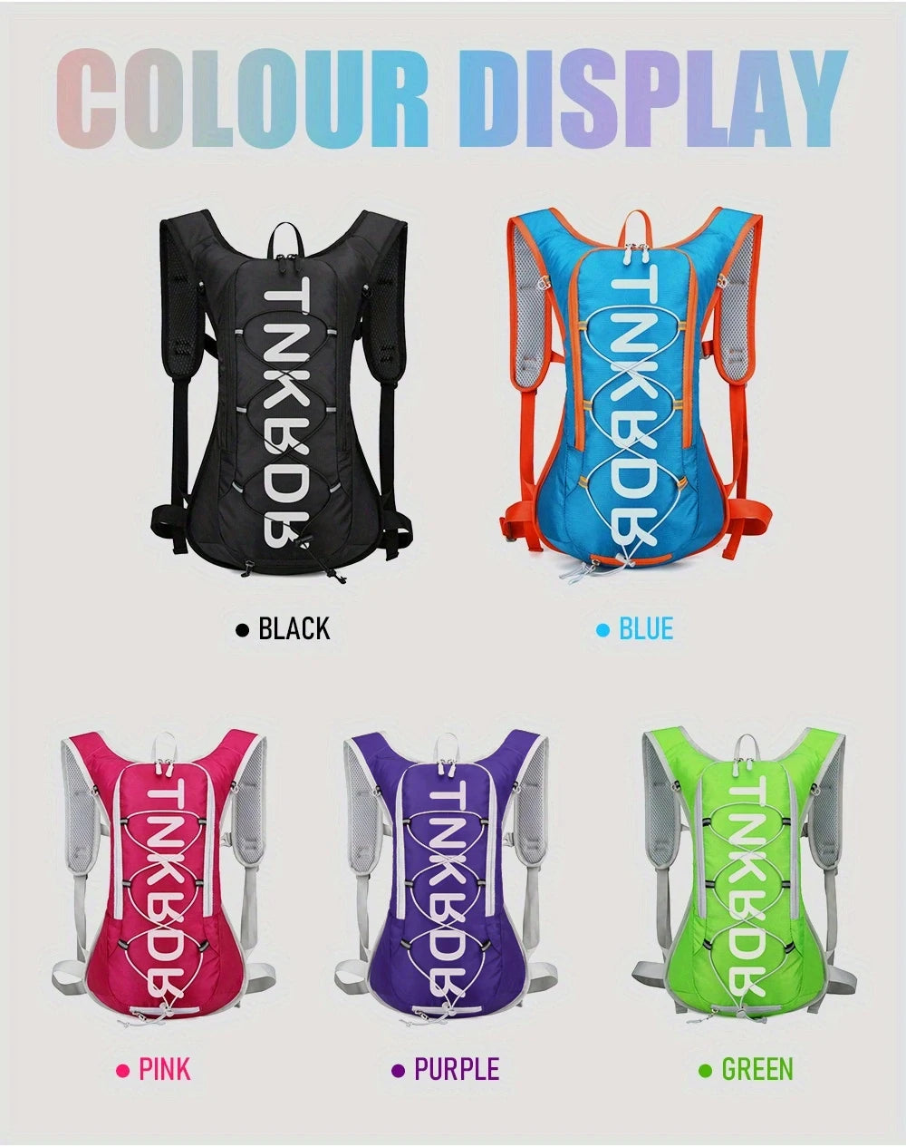 ThinkRider 12L Portable Waterproof Cycling Hydration Backpack, Road Bike Bag for Outdoor Sports and Climbing