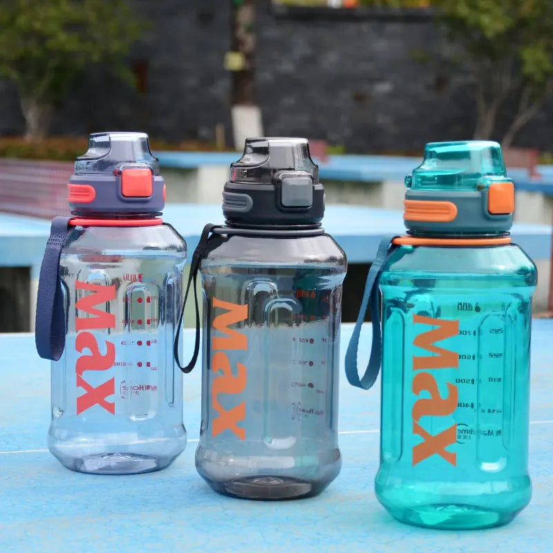 40 oz Large Capacity Sports Water Bottle with Rope, Durable and Portable for Gym, Fitness, Outdoor Drinking, Eco-Friendly Plastic Bottle