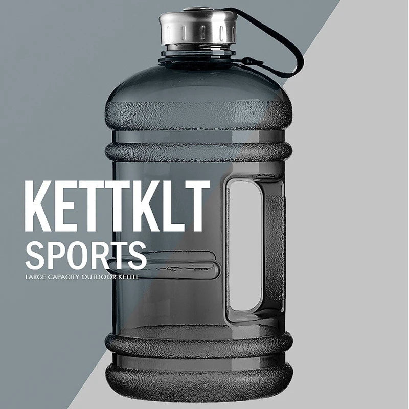 68 oz Portable PETG Large Capacity Water Bottle, Training Sports Workout Drink Bottle, Shaker Bottle with Handle for Outdoor Gym