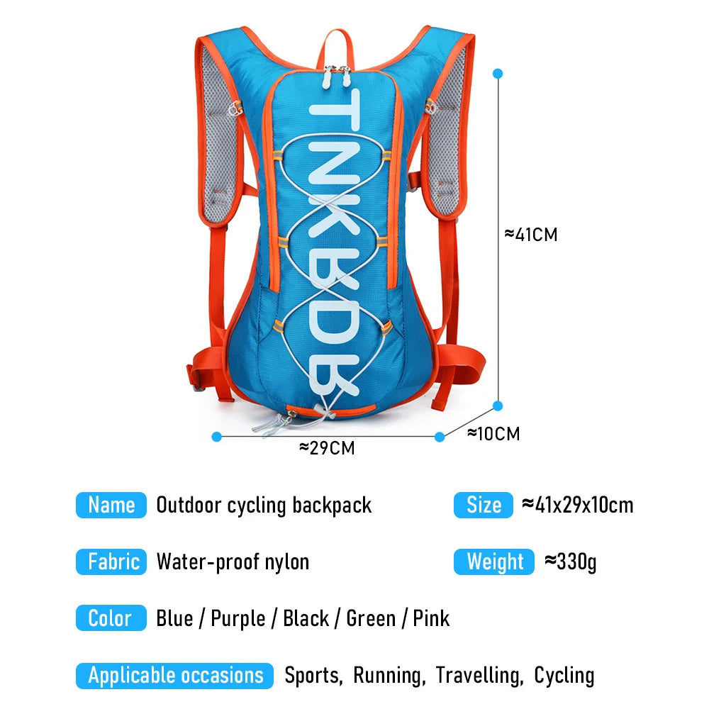 ThinkRider 12L Portable Waterproof Cycling Hydration Backpack, Road Bike Bag for Outdoor Sports and Climbing