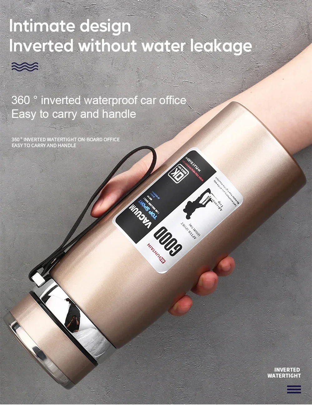34 oz Large Capacity Thermos Bottle, Keep Cold and Hot, Stainless Steel Thermal Water Bottle, Vacuum Flask Tumbler Thermo Cup