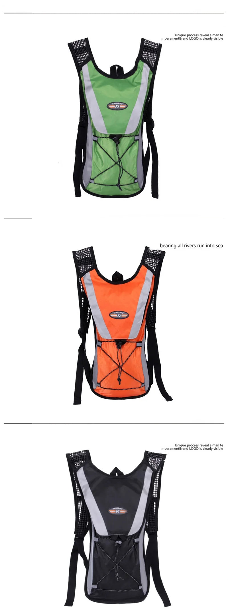 68 oz Bicycle Hydration Bag, Mini Cycling Backpack for Climbing, Running, and Outdoor Sports