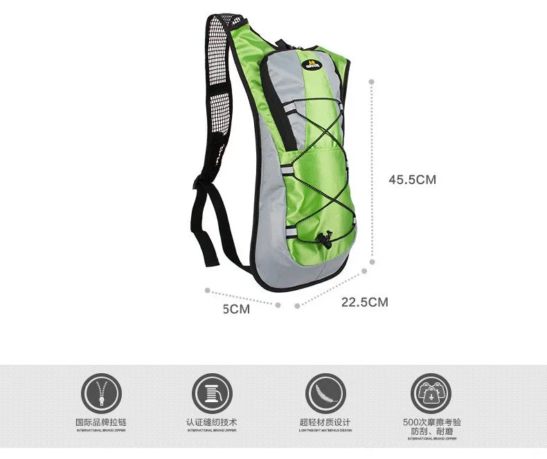 Hot Speed Brand Backpack with 68 oz Hydration Bladder for Hiking, Motocross, and Riding
