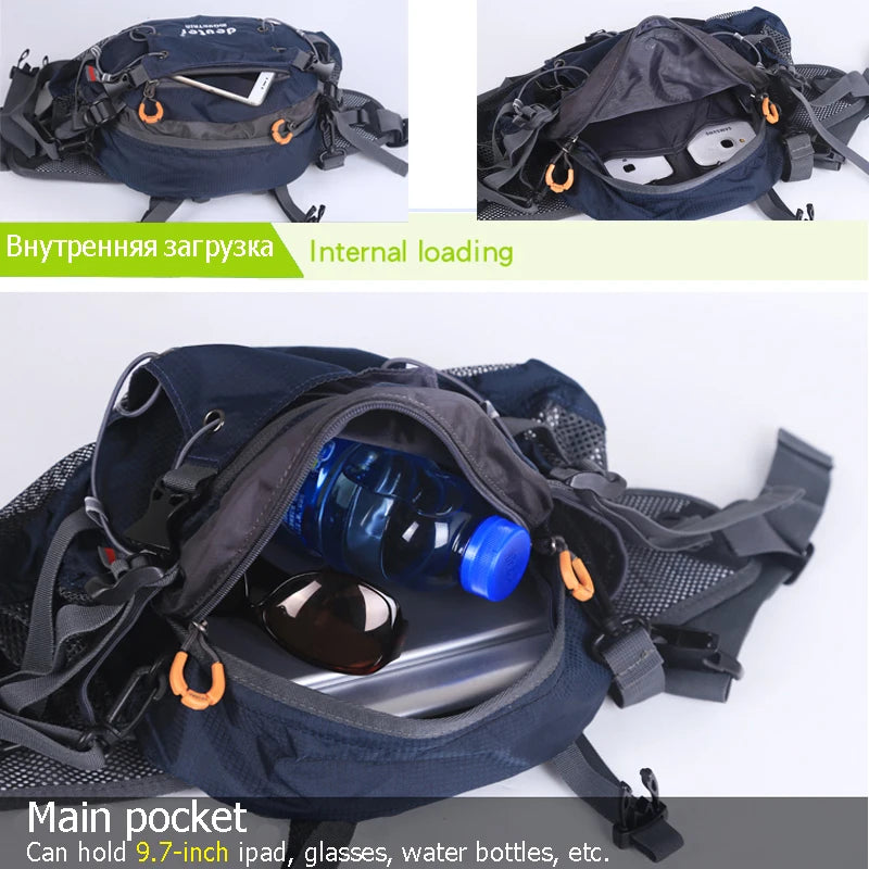 7L Waterproof Sports Waist and Shoulder Bag for Men and Women, Ideal for Hiking, Riding, Camping, and Travel