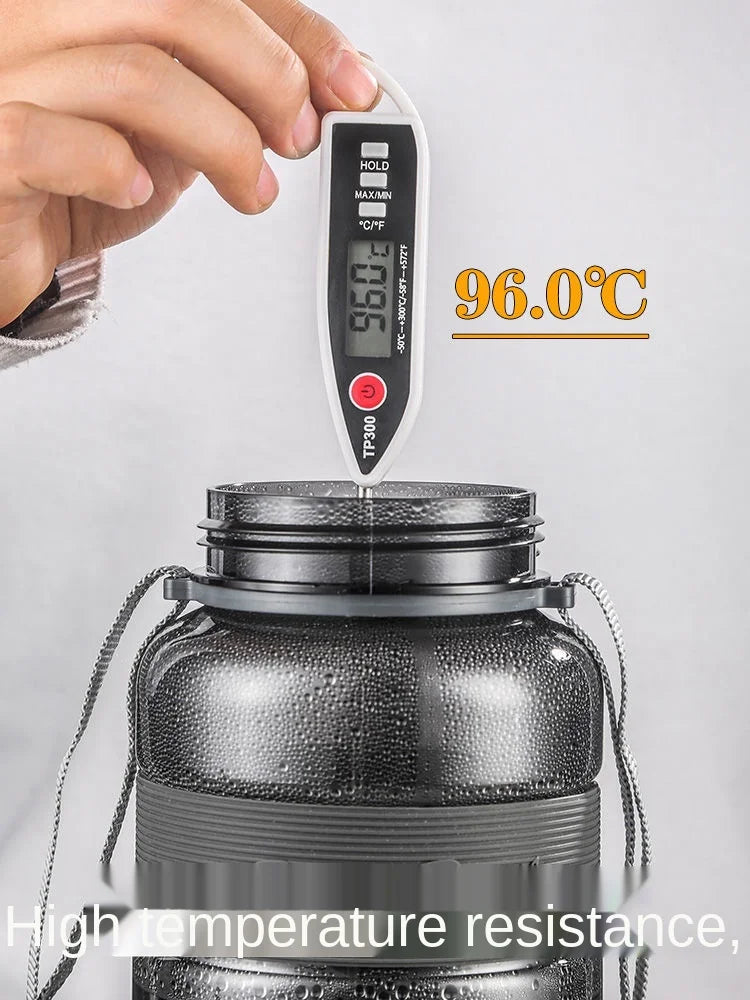 34 oz / 68 oz / 101 oz Large Capacity Water Bottle with Super Large Straw, Portable Plastic Space Cup for Outdoor Sportspacity 1L2L 3L Super Large Straw Cup Portable Dinkware Plastic Space Cup Drink Bottle Outdoor Sports Kettle