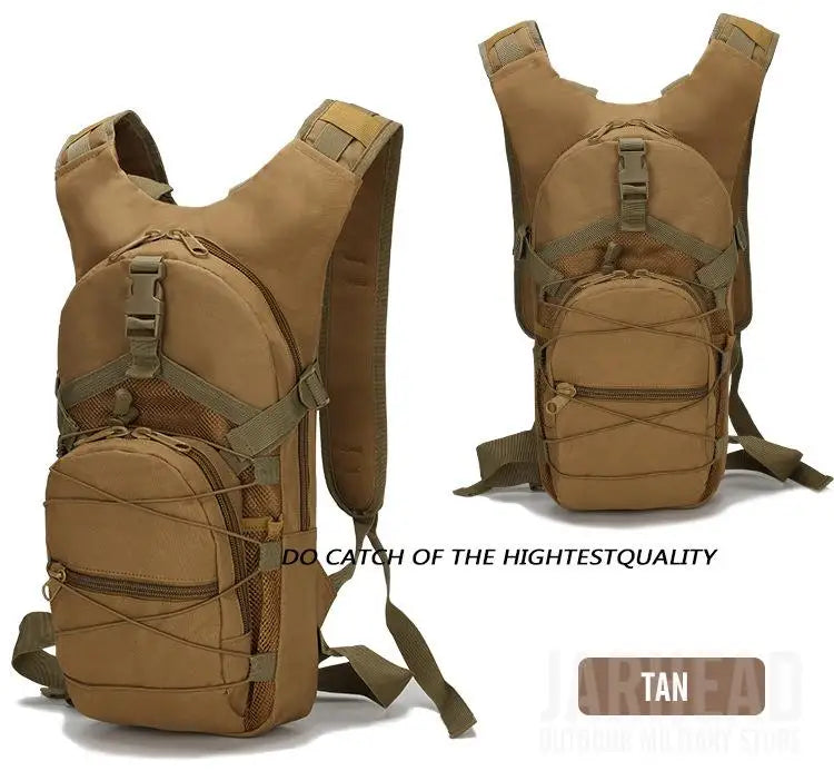 Military Tactical Hydration Backpack for Hiking, Hunting, Climbing, Riding, and Cycling, with Water Bladder