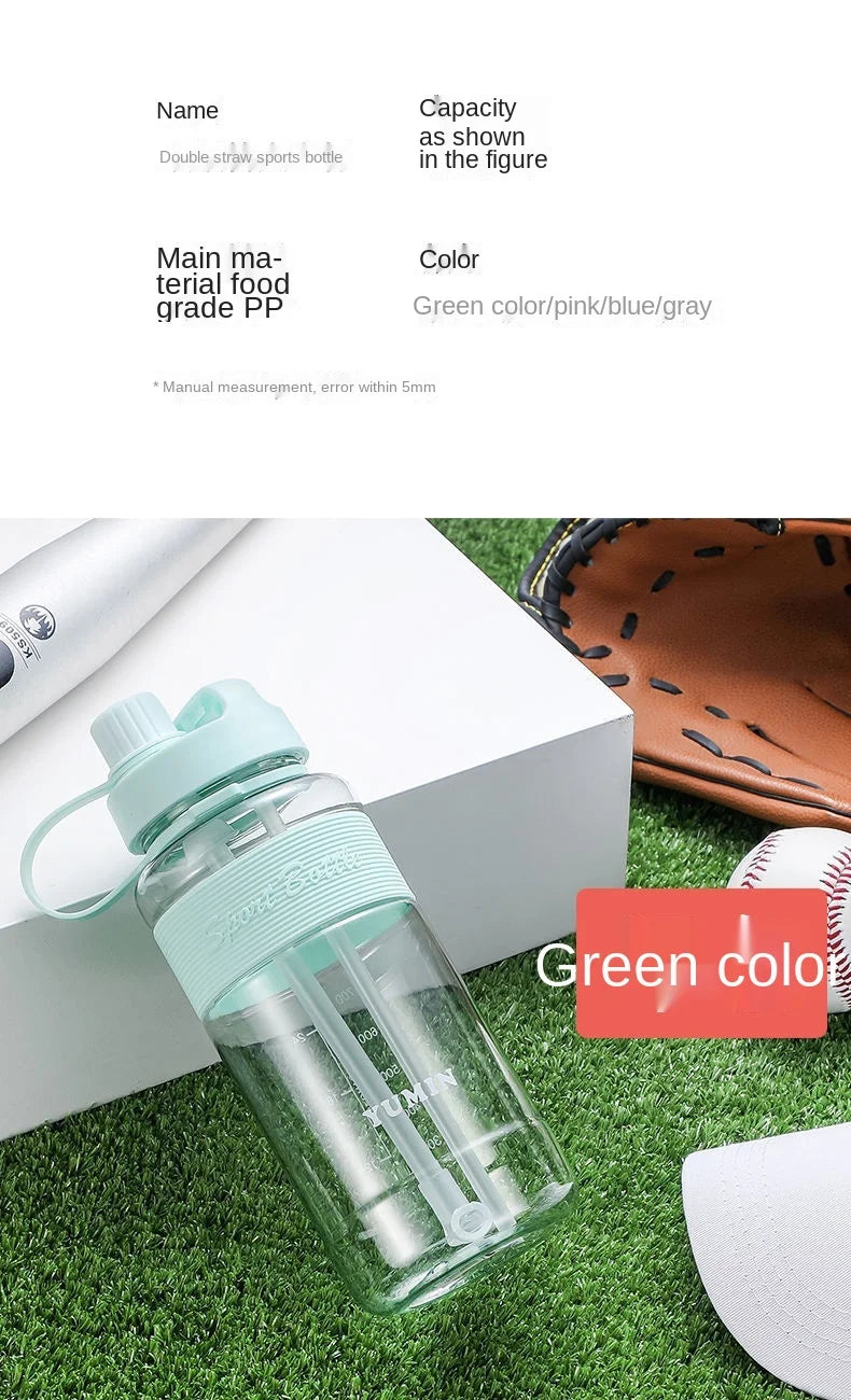 34 oz / 68 oz / 101 oz Large Capacity Water Bottle with Super Large Straw, Portable Plastic Space Cup for Outdoor Sportspacity 1L2L 3L Super Large Straw Cup Portable Dinkware Plastic Space Cup Drink Bottle Outdoor Sports Kettle