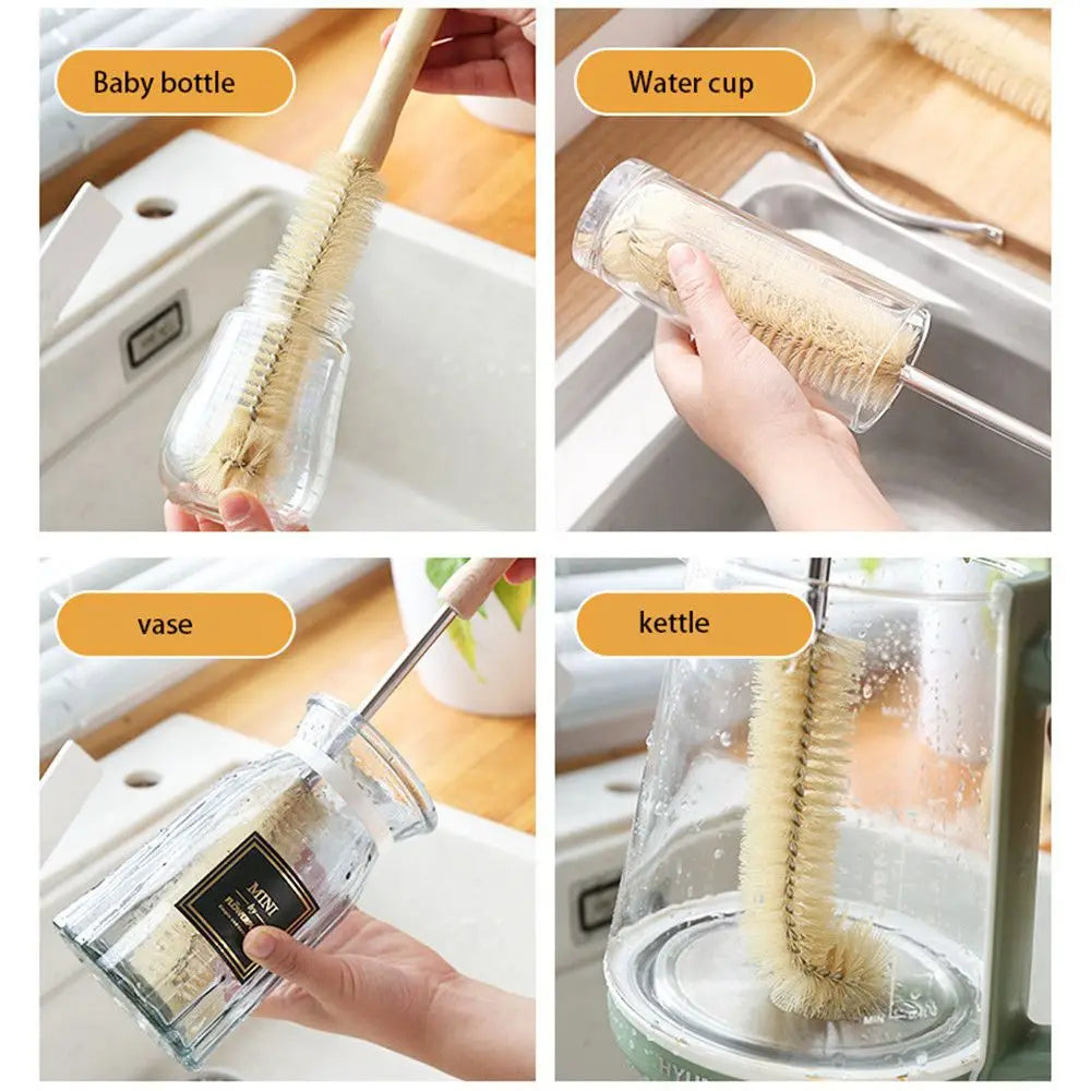 Reusable Multi-Function Bottle Brush – Decontamination Kitchen Cleaning Tool for Glass, Water Bottles, and More