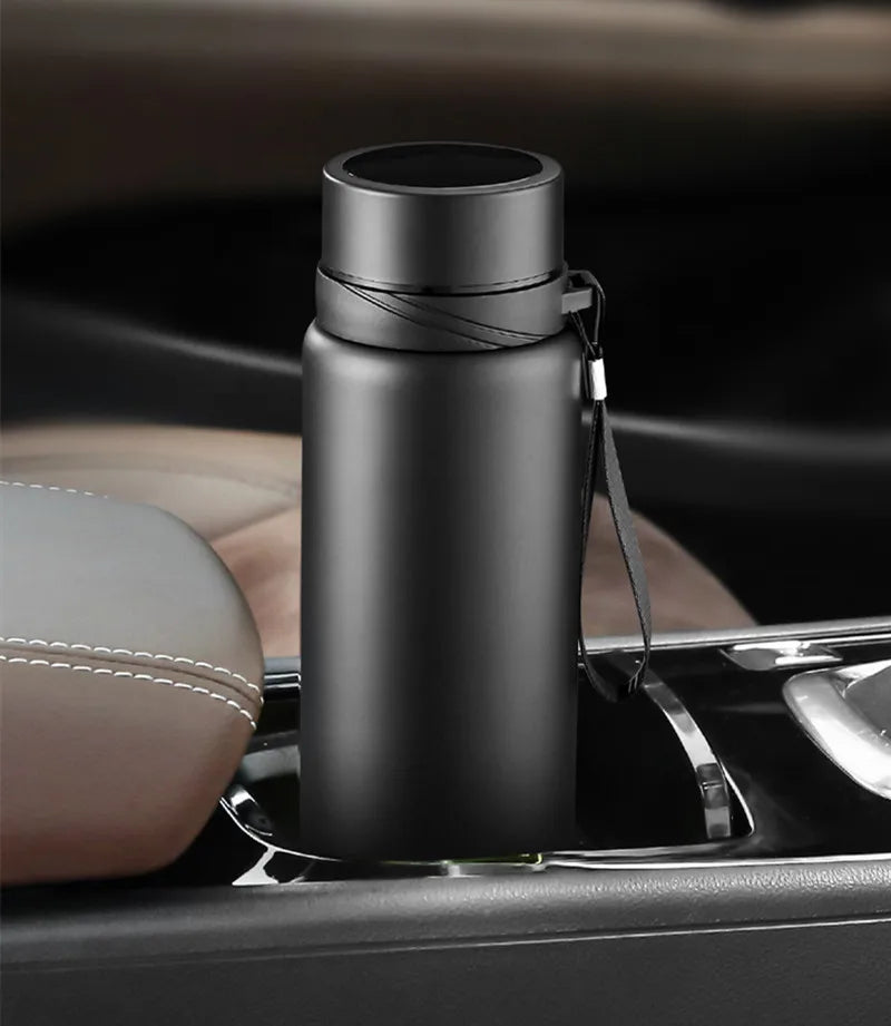 34 oz / 54 oz Double Stainless Steel Vacuum Flask with Filter, Large Capacity Portable Sport Thermos Mug for Coffee and Tea Tumbler