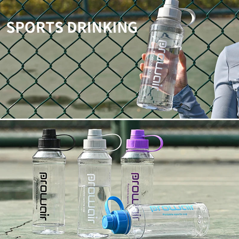 34 oz Transparent Water Bottle, Portable Sports Cup for Outdoor, Gym, Travel, Large Capacity Leakproof Drinking Bottle, BPA Free