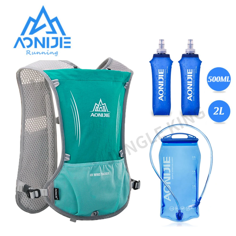 AONIJIE E913S 5L Hydration Pack Backpack Vest with 68 oz Water Bladder for Hiking, Running, Marathon, and Sports