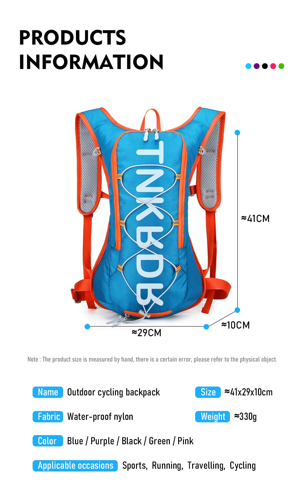 ThinkRider 12L Portable Waterproof Cycling Hydration Backpack, Road Bike Bag for Outdoor Sports and Climbing