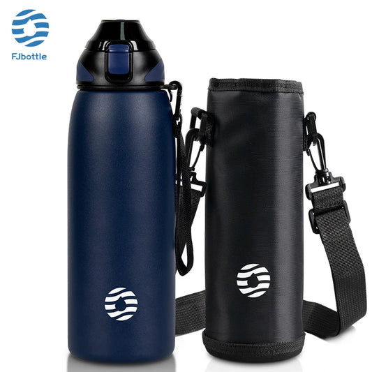 34 oz FEIJIAN Water Bottle, Vacuum Sports Bottle for Warm and Cold Drinks, Stainless Steel Vacuum Flask